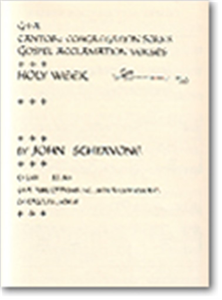 Gospel Acclamation Verses Holy Week