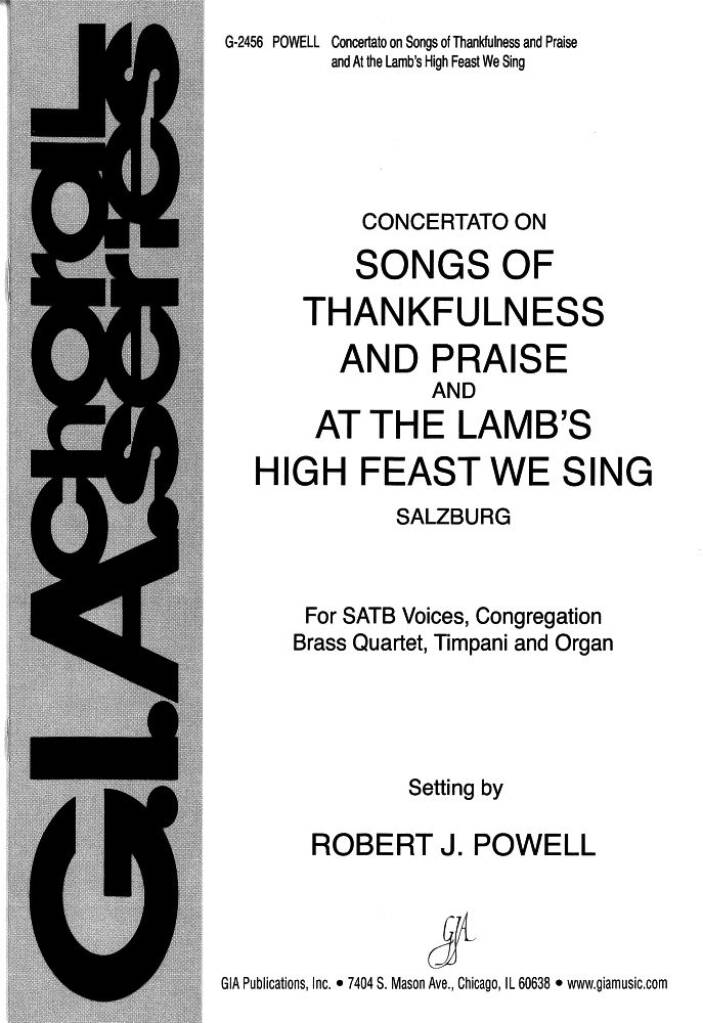 Songs of Thankfulness and Praise