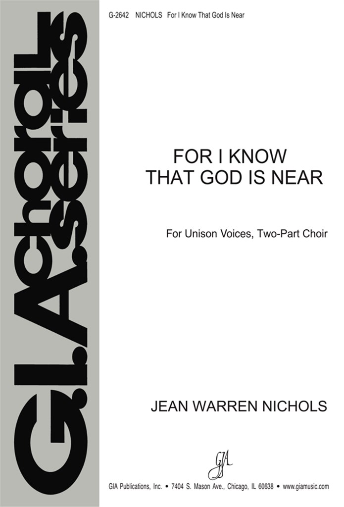 For I Know That God Is Near