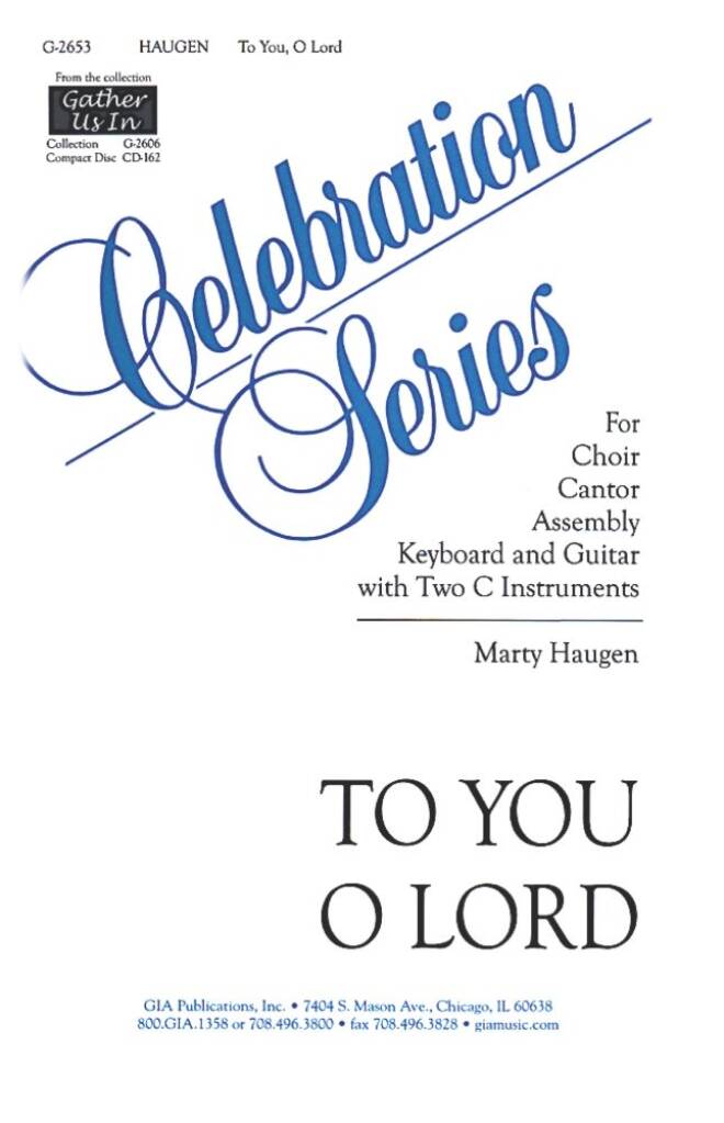 To You, O Lord.