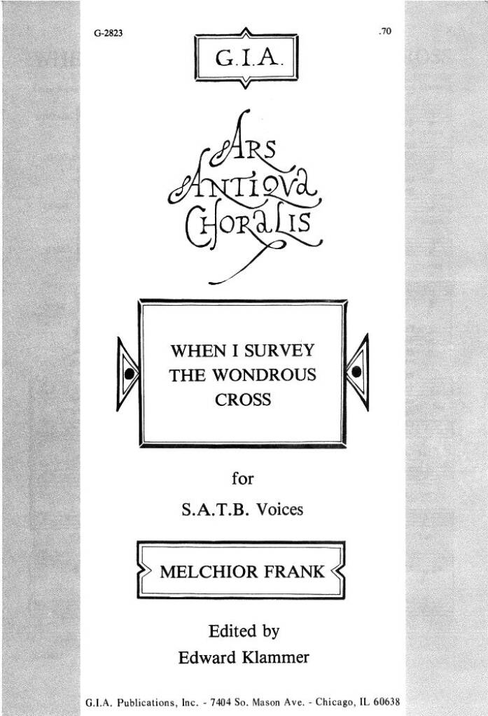 When I Survey the Wondrous Cross
