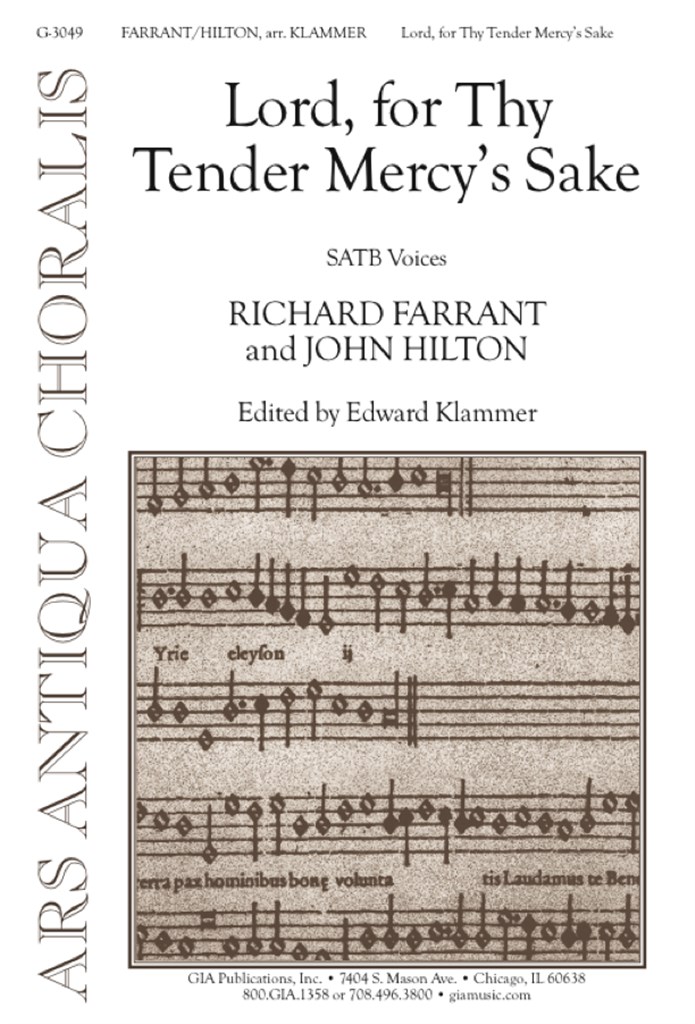 Lord, for Thy Tender Mercy's Sake