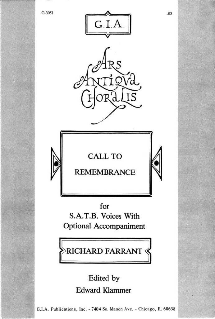 Call to Remembrance