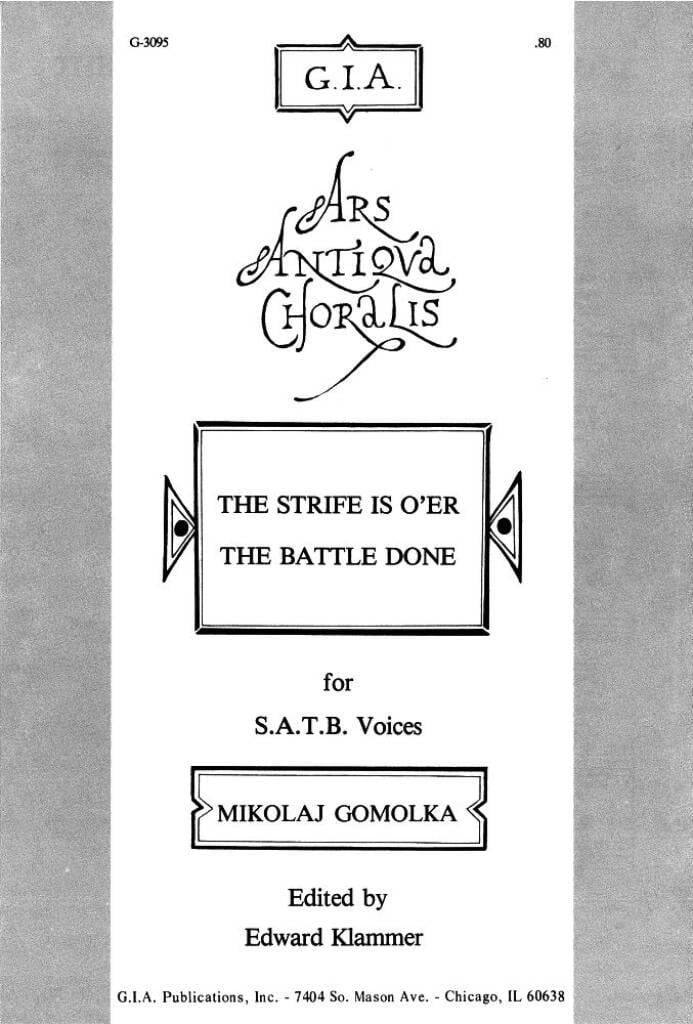 The Strife Is O'er, the Battle Done