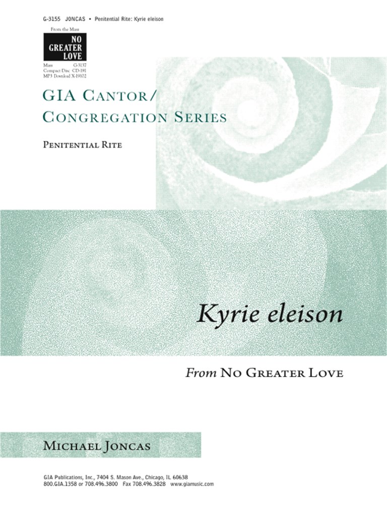 Kyrie eleison from No Greater Love
