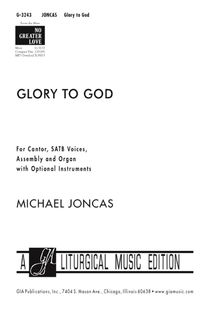 Glory to God from No Greater Love