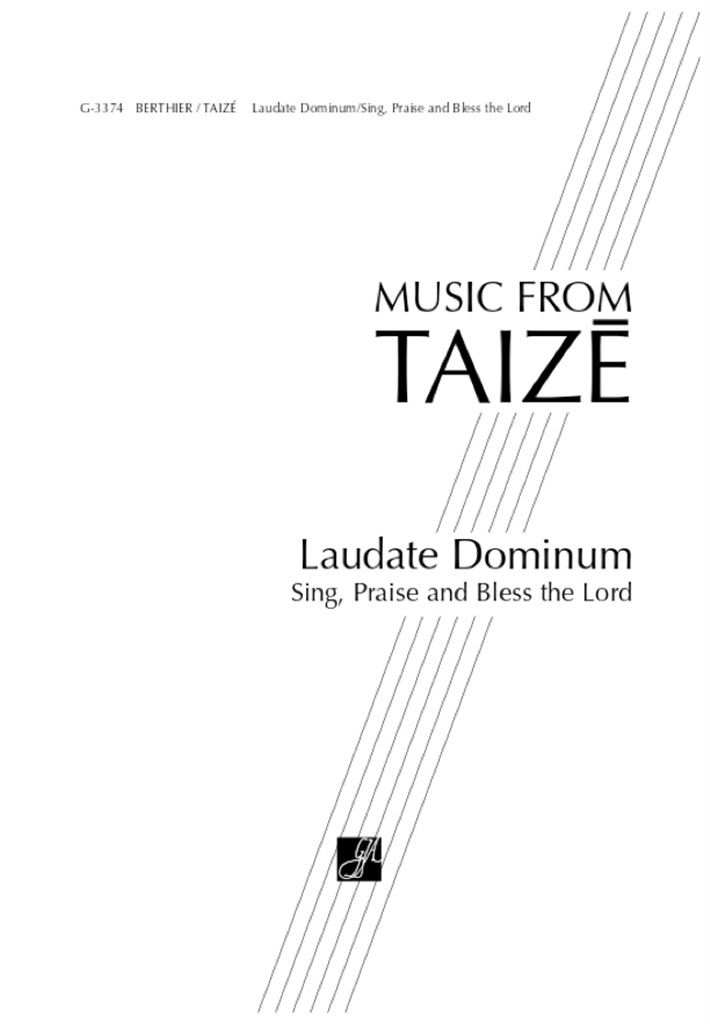 Laudate Dominum (Sing Praise and Bless the Lord)