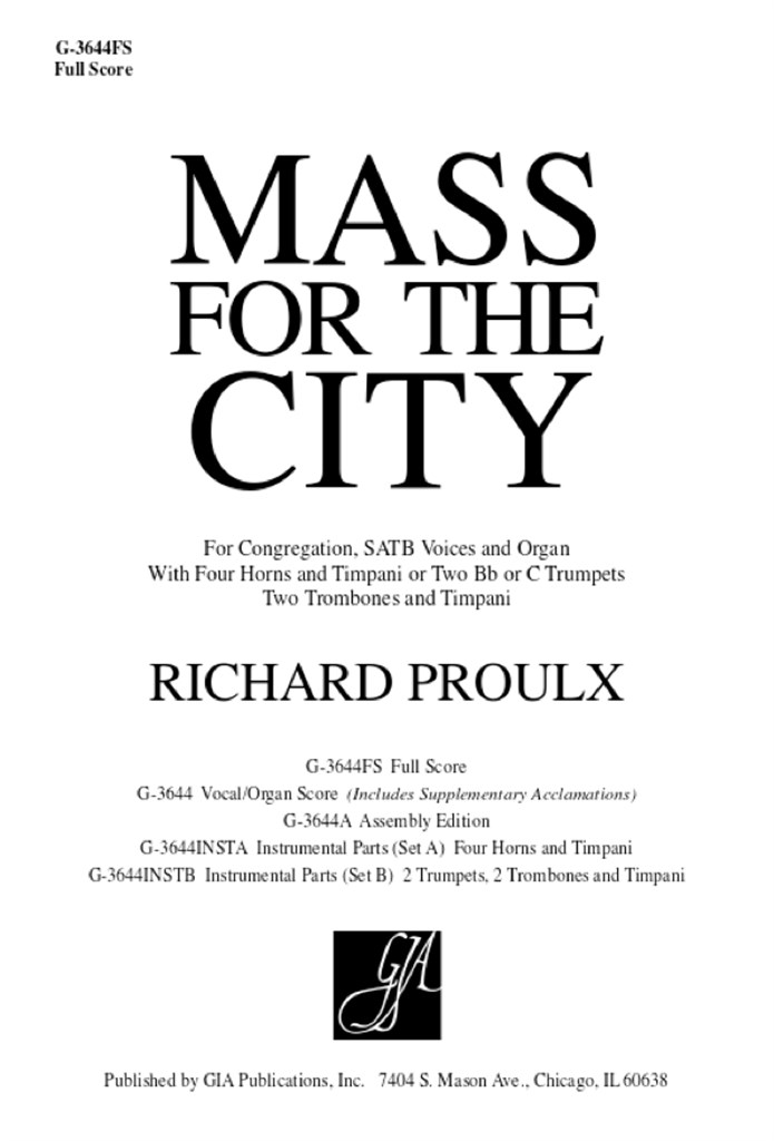 Mass for the City A
