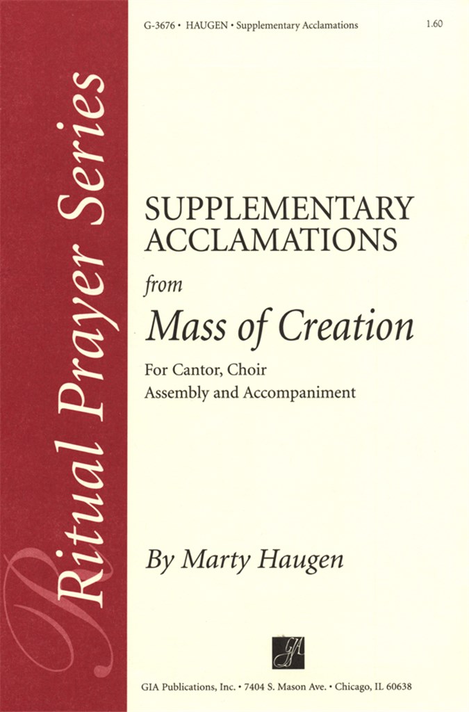 Suppl. Acclamations for Mass of Creation-Brass 4