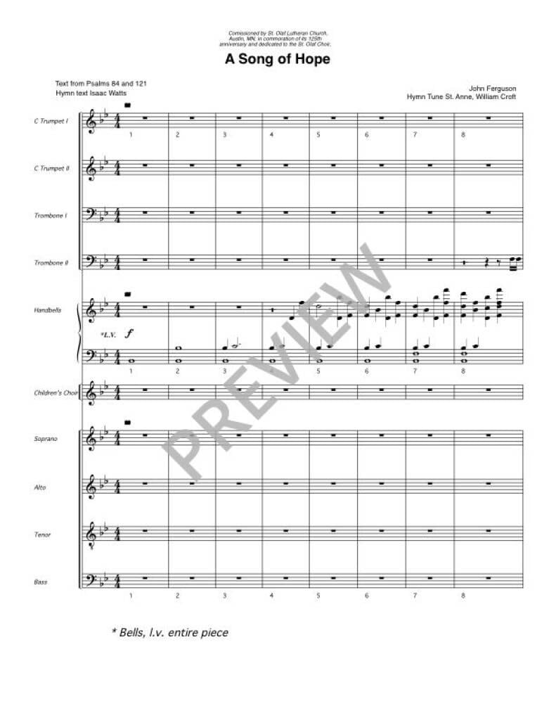 A Song of Hope - Full Score