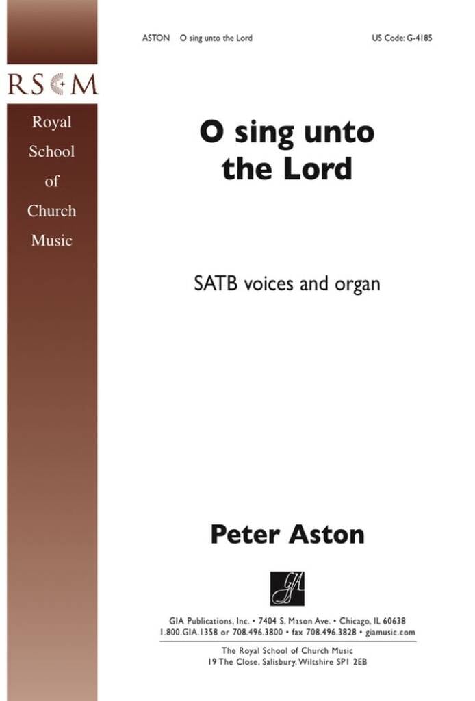 O Sing unto the Lord