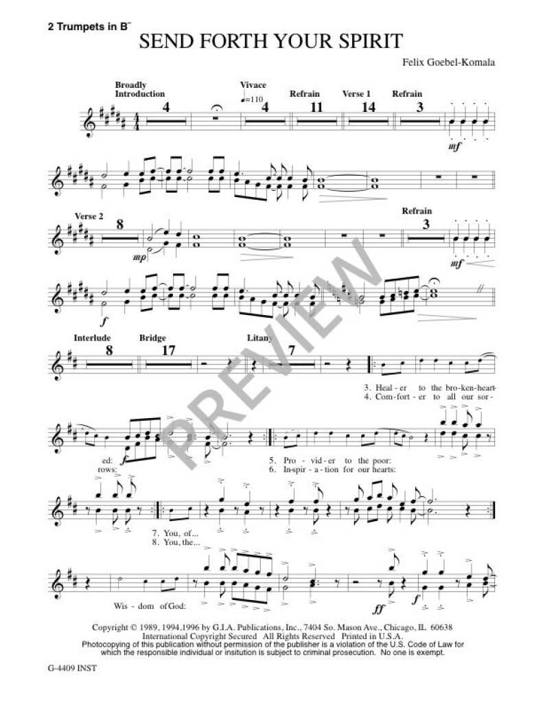 Send Forth Your Spirit - Instrumental Parts