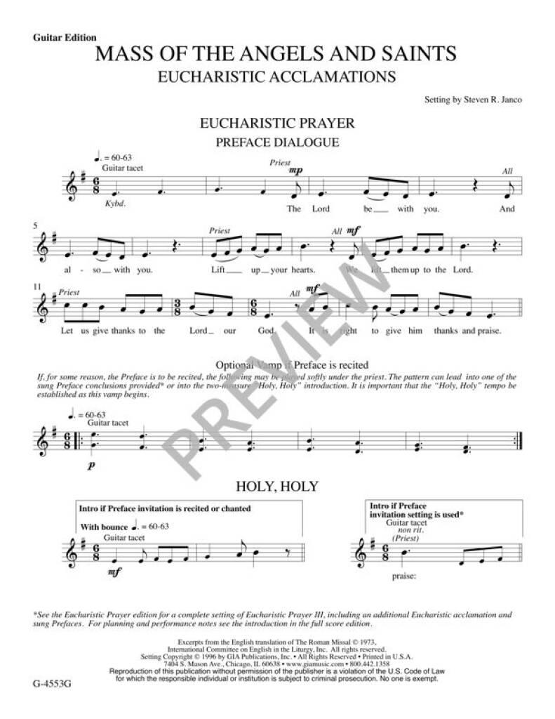 Mass of the Angels and Saint