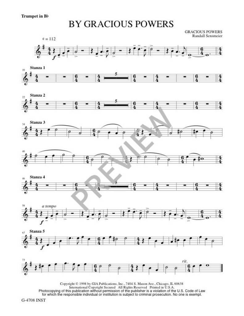 By Gracious Power - Instrumental part