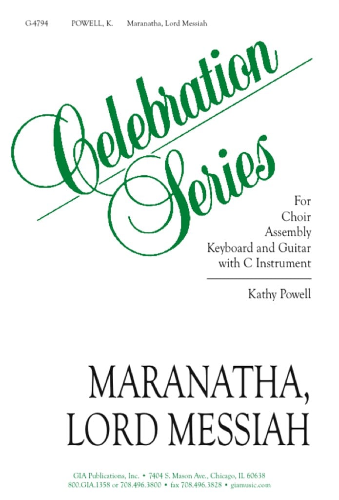 Maranatha, Lord Messiah - Guitar Edition