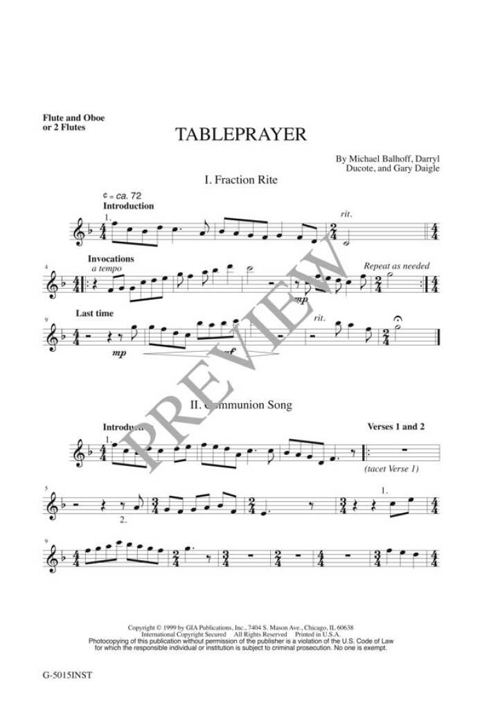 Tableprayer - Instrumental