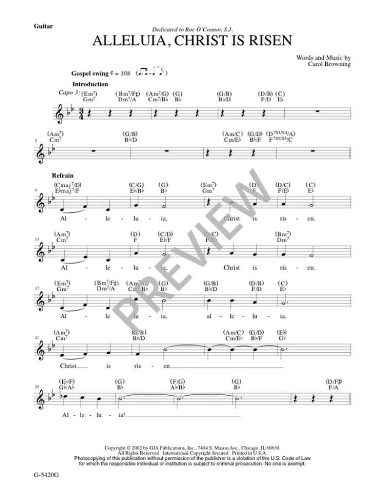 Alleluia, Christ Is Risen - Guitar Edition