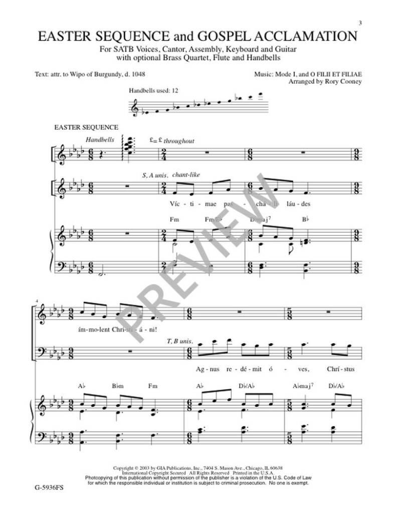 Easter Sequence and Gospel Acclamation