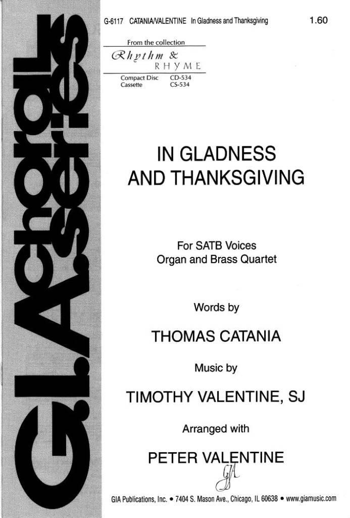 In Gladness and Thanksgiving