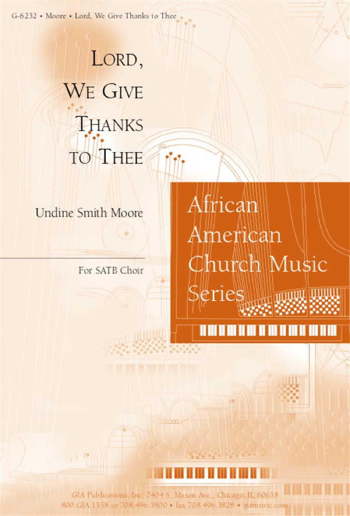 Lord, We Give Thanks to Thee