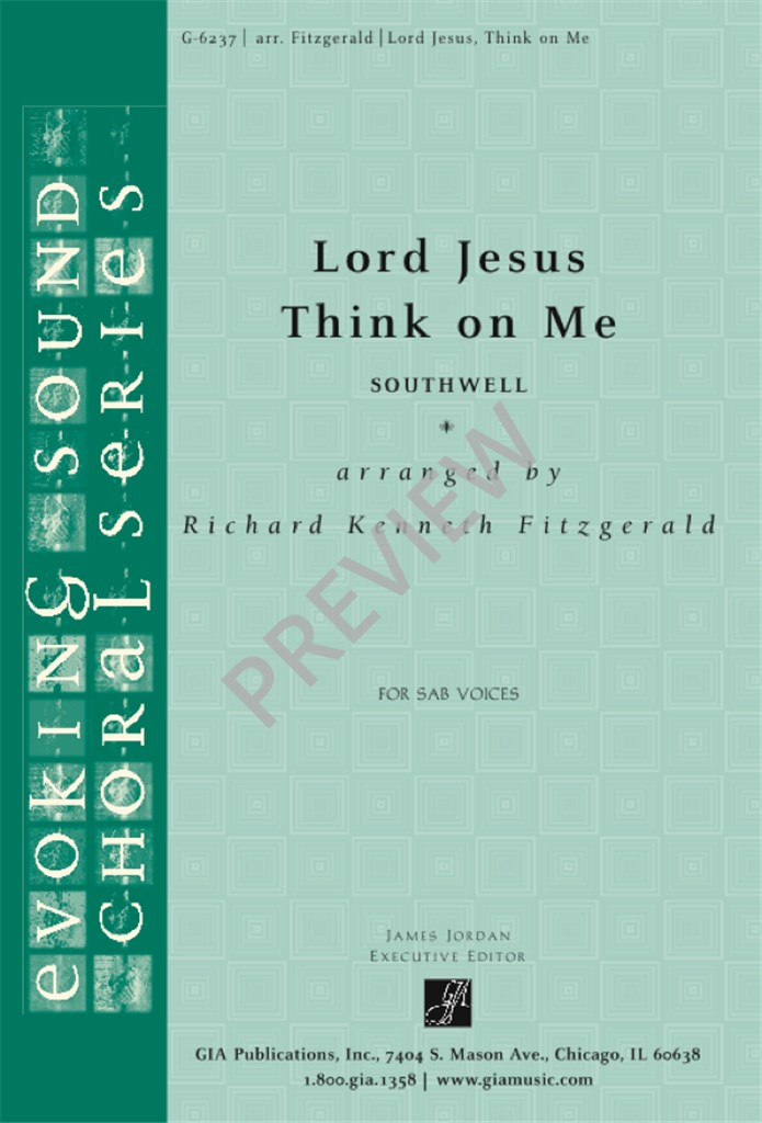 Lord Jesus, Think on Me