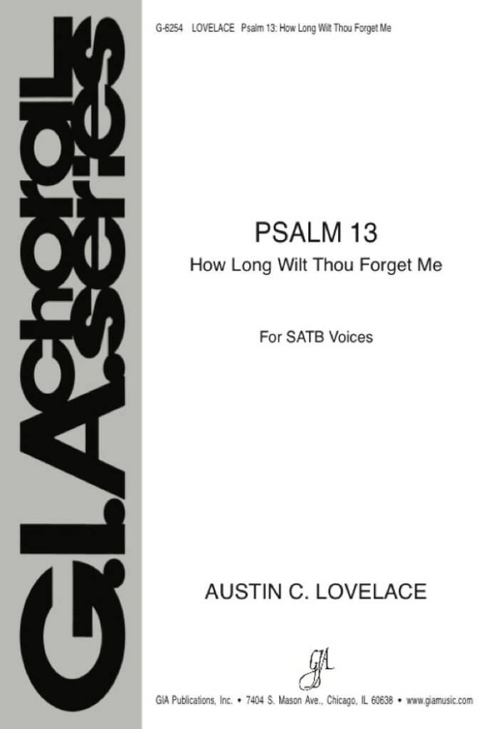 Psalm 13 How Long Wilt Thou Forget Me