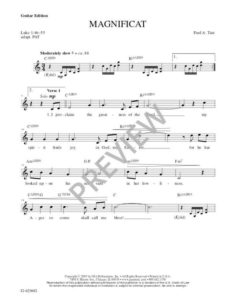 Magnificat - Guitar