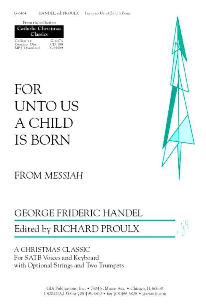 For unto Us a Child Is Born - Instrument parts