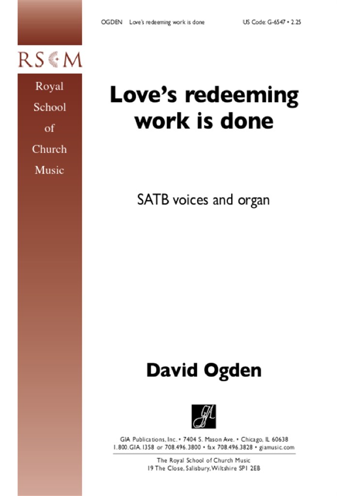 Love's Redeeming Work Is Done