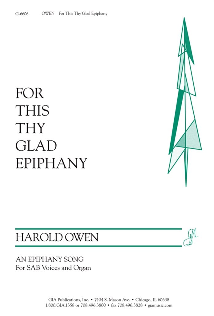 For This Thy Glad Epiphany