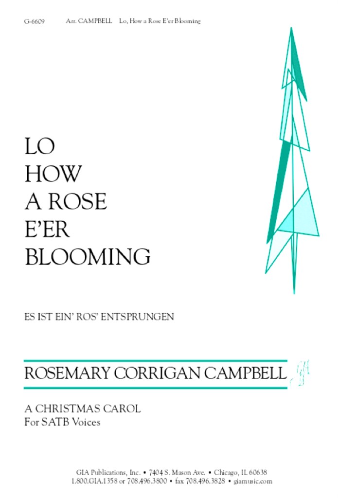 Lo, How a Rose E'er Blooming
