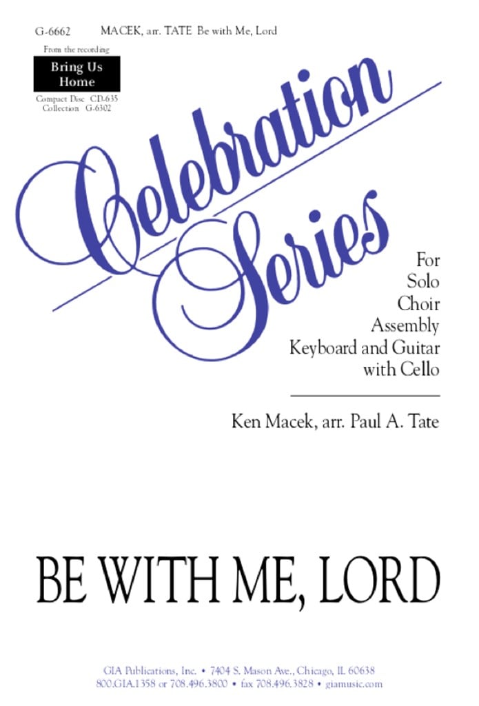 Be with Me, Lord - Guitar