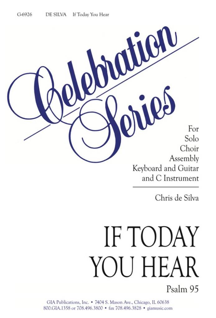 If Today You Hear - Instrument part