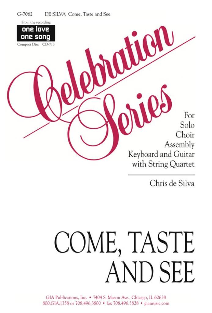 Come, Taste and See