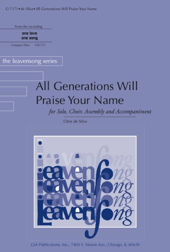 All Generations Will Praise Your Name -Guitar