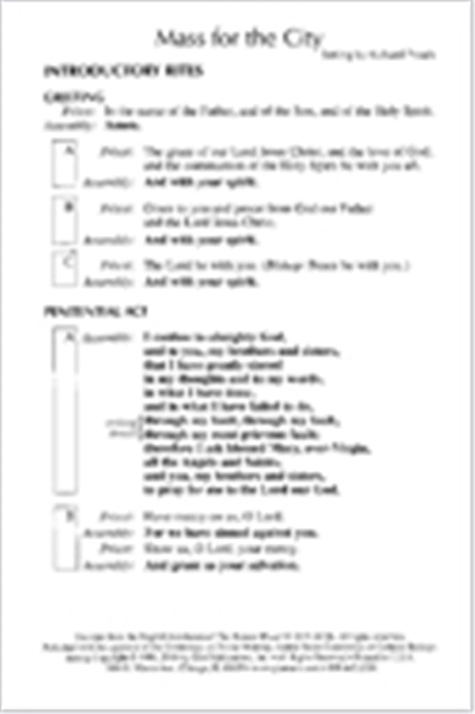The Mass of Saint Cyprian - Assembly