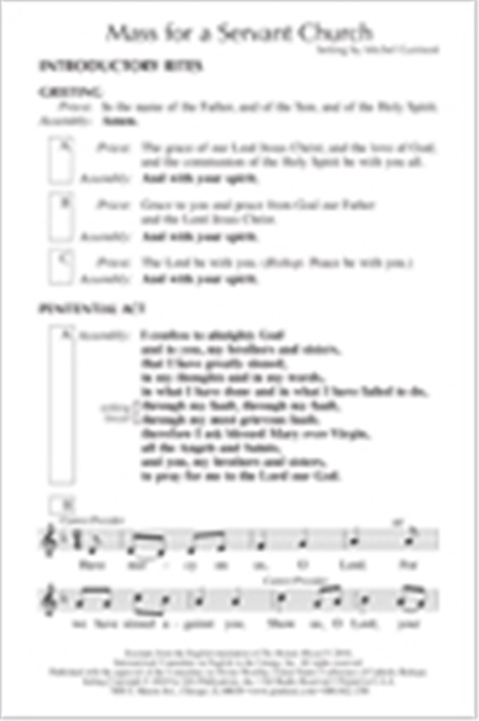 Mass for a Servant Church - Assembly