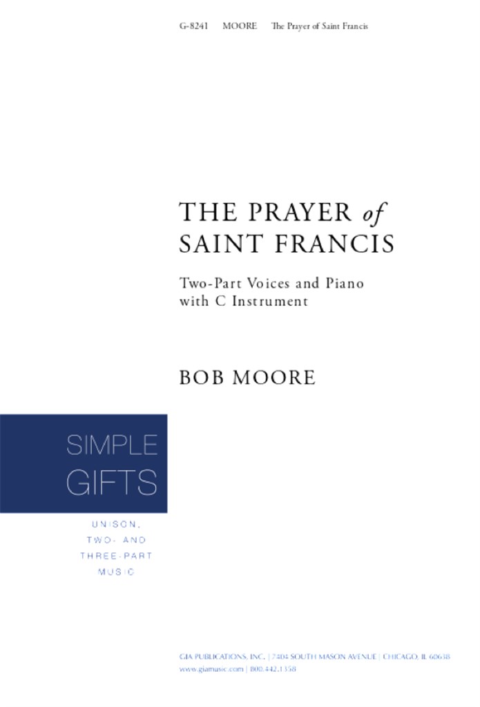 The Prayer of Saint Francis - Instrument part