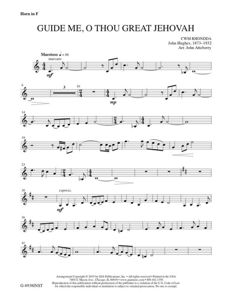 Guide Me, O Thou Great Jehovah-Instrument edition