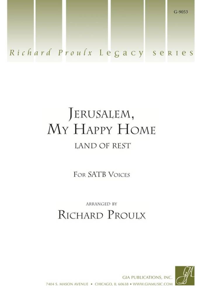 Jerusalem, My Happy Home
