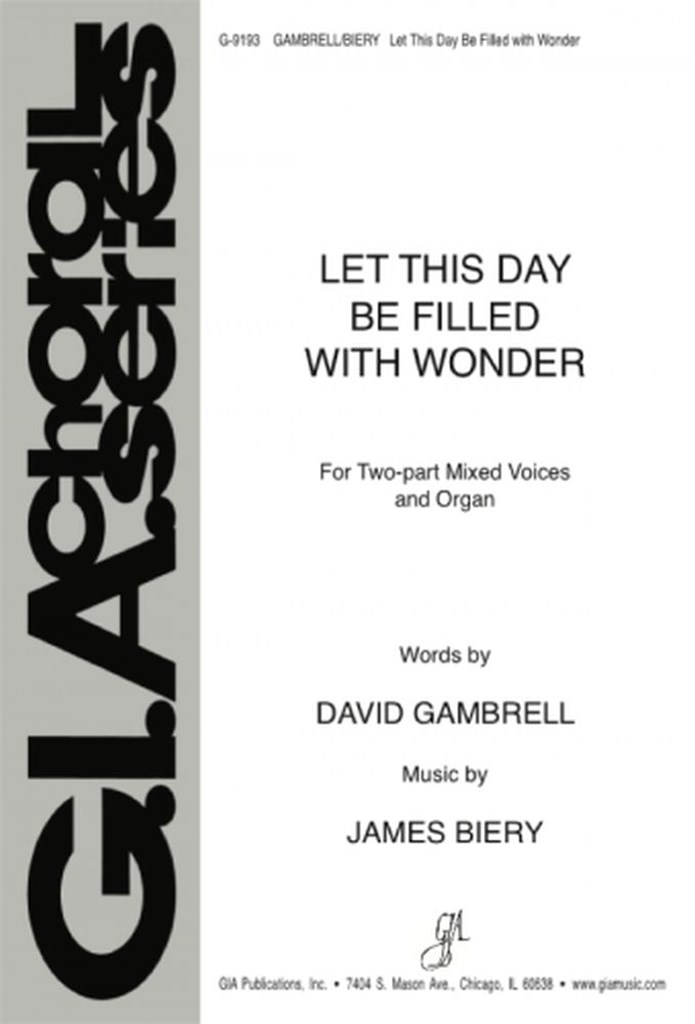 Let This Day Be Filled With Wonder