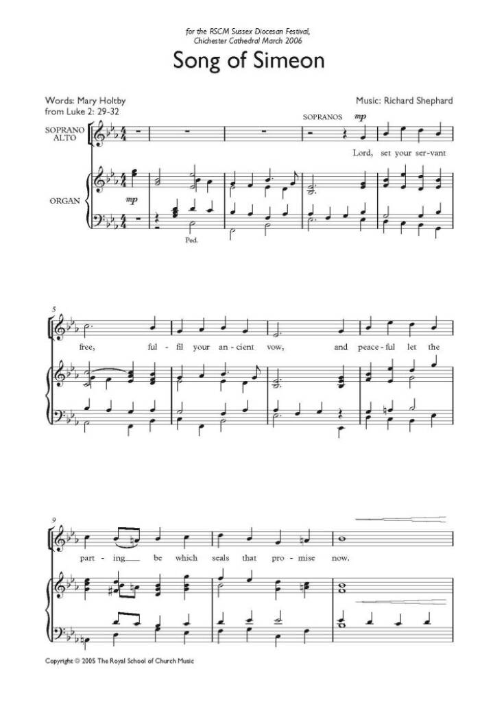 Song of Simeon (Shephard)