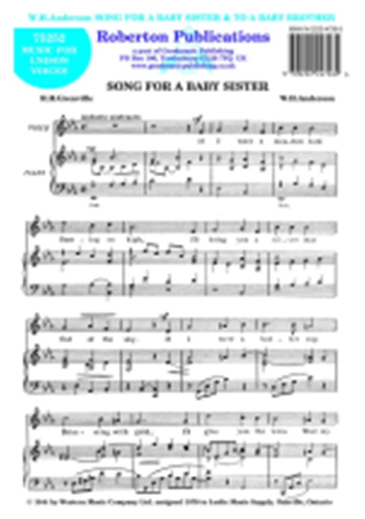 Song For A Baby Sister To A Baby Brother