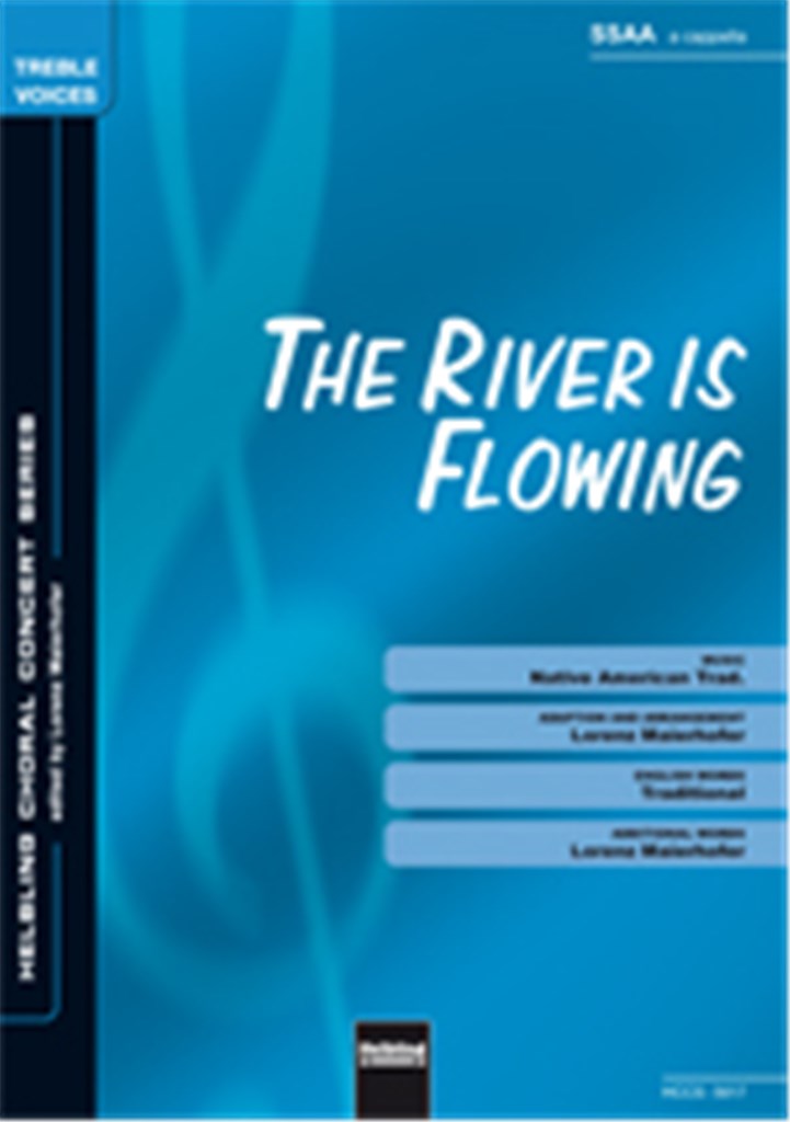 The river is flowing