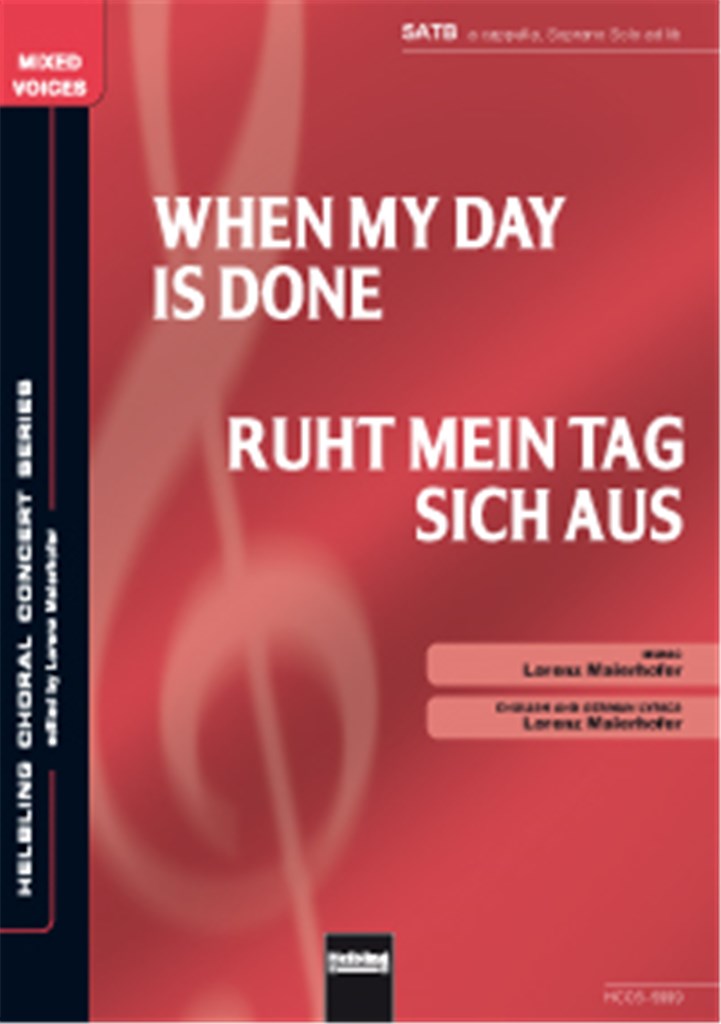 When my Day is gone/Ruht mein Tag sich aus