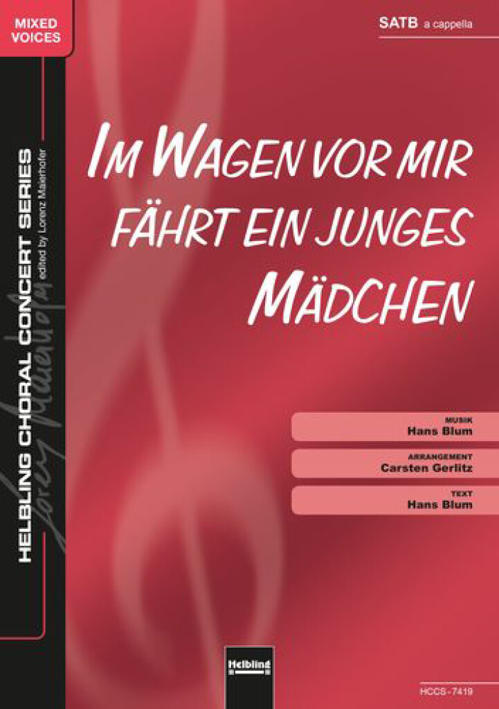 Im Wagen Vor Mir Fährt Ein Junges Mädchen