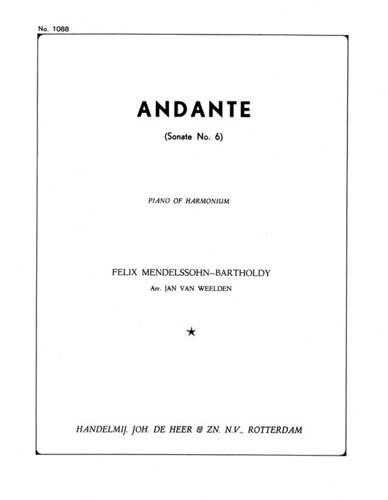 Sonate 6 Andante