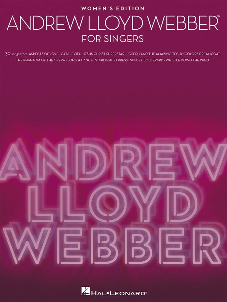Andrew Lloyd Webber For Singers: 30 Songs