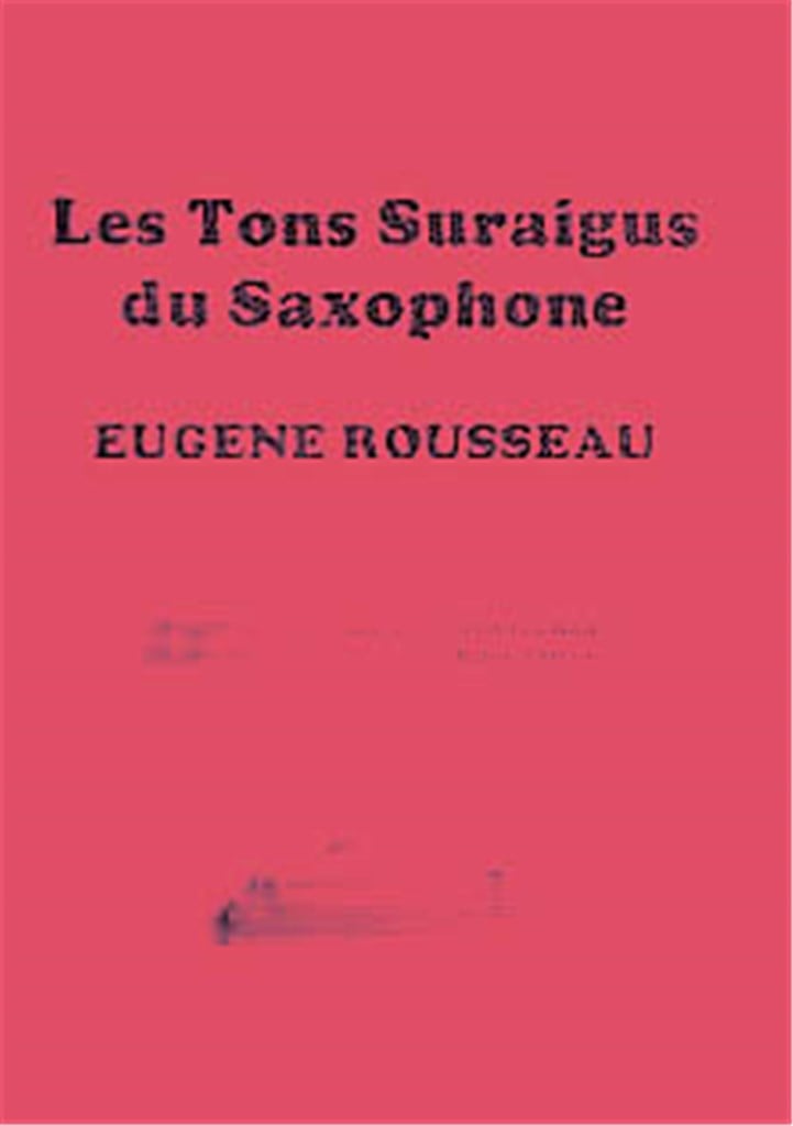 Saxophone High Tones - French Edition