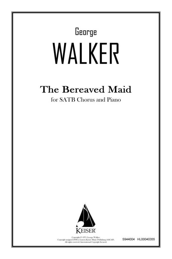 The Bereaved Maid from Three Lyrics for Chorus